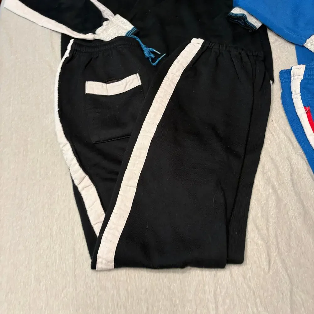 Two Vintage Men's Jogging Suits Sweat Suits 1970/1980ss Line-Up M L Blue Black
